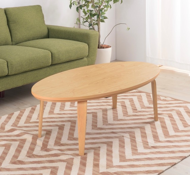 Natural Wood  KOTATSU Oval / コタツ センターテーブル 天然木風 カントリー