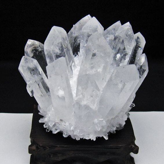 水晶 クラスター 水晶 原石 台座付属 一点物 おまかせ便 182-8647