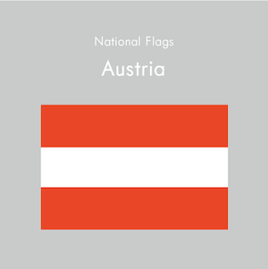 国旗ステッカー　オーストリア