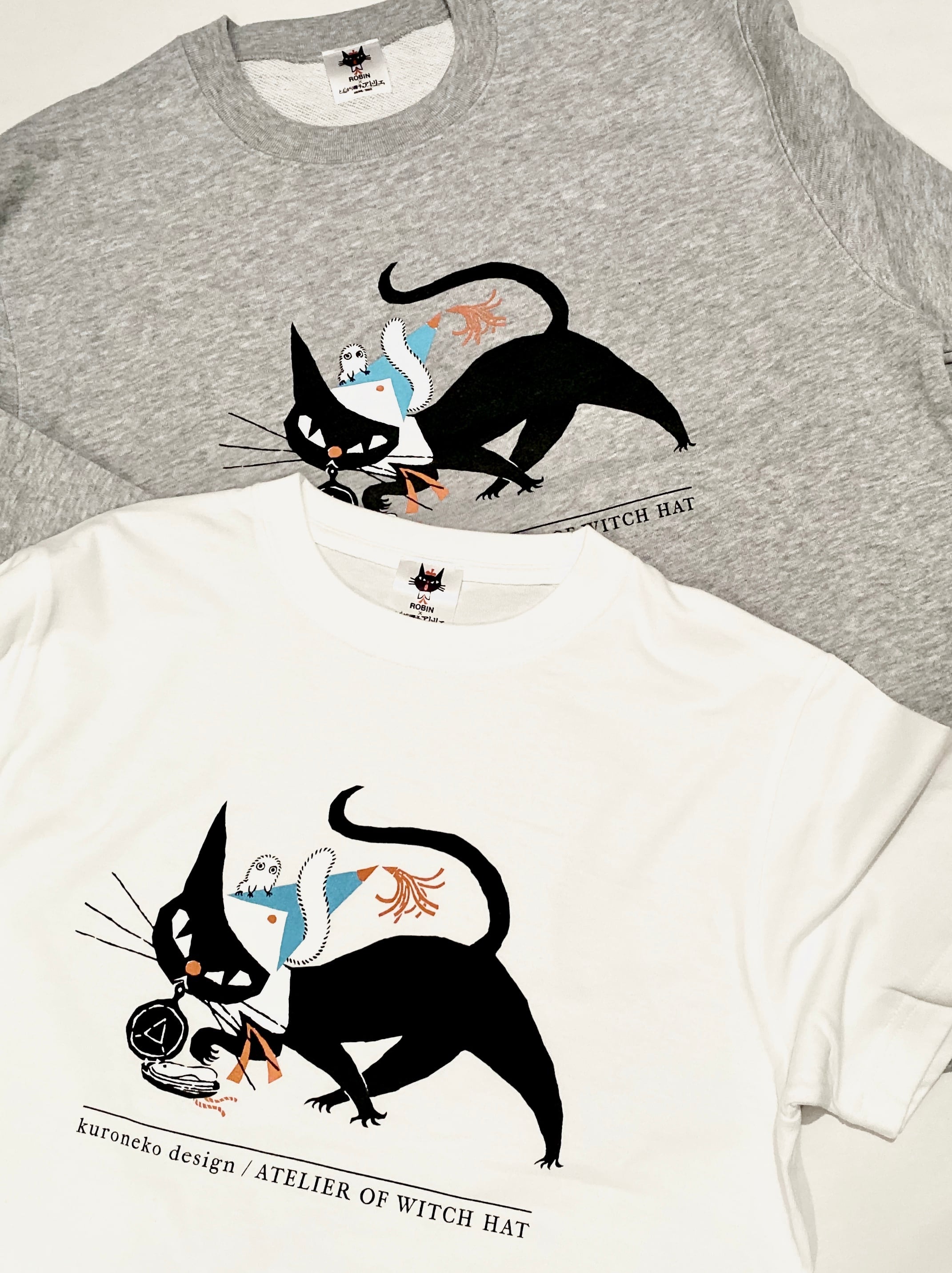 とんがり帽子のアトリエ×黒ねこ意匠 スウェット | RE:SHAZAM®︎