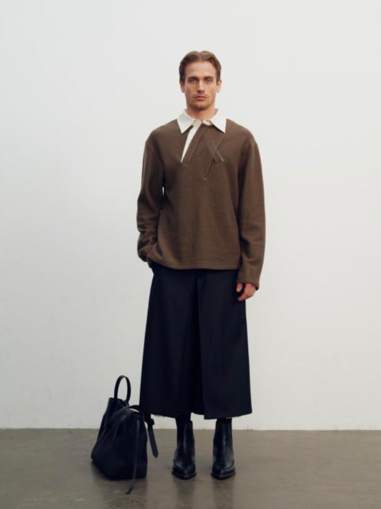 【26AW | MEN】 NULLUS ヌルス / ロングショーツ / LAYERED CULOTTE / NUAW26SKI001 - 3