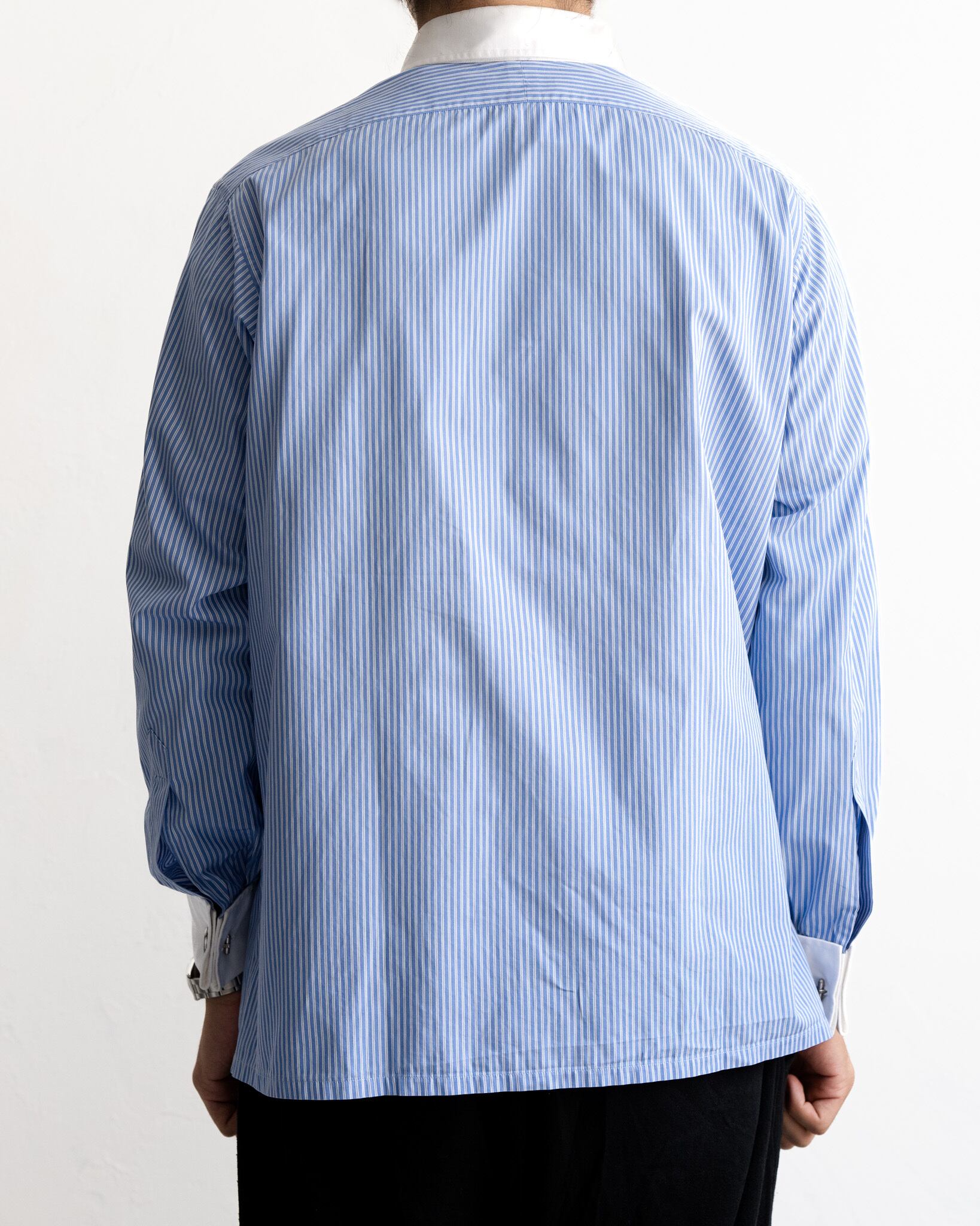 Sale【Vintage・デッドストック】Charvetシャツ シャルべ 00's】Old Charvet Cotton Checked Dress Shirt 