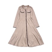 JILL STUART ジルスチュアート プリーツ風 ニットワンピース FR/アイボリー 系 レディース フェミニン