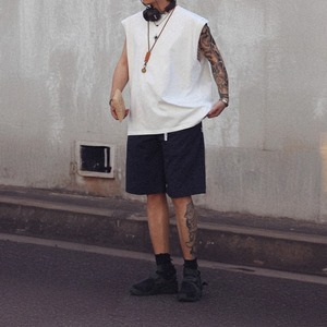 バックプリントルーズタンクトップ　1205