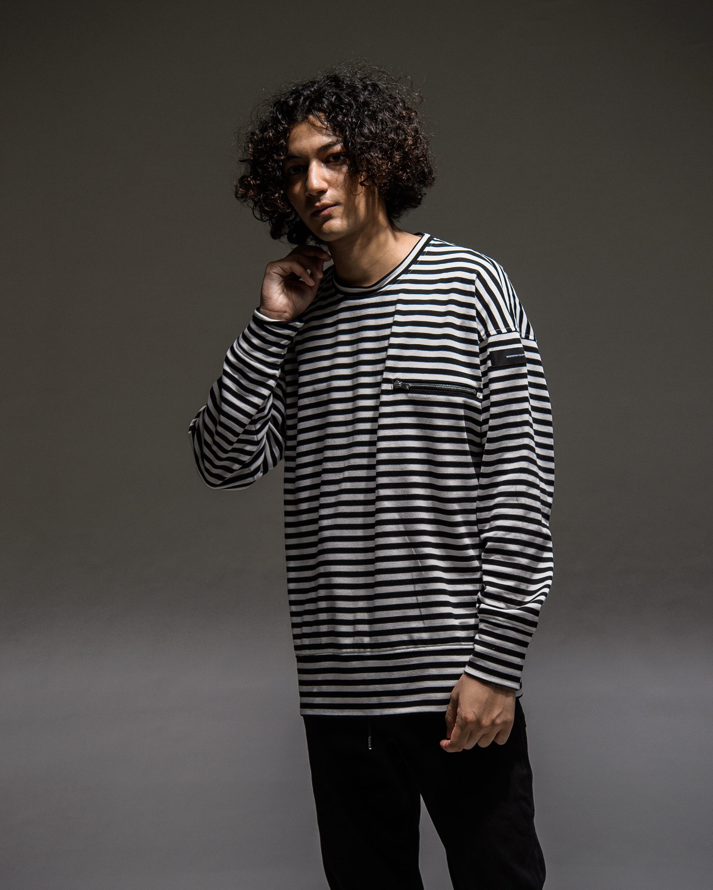 RESOUND CLOTHING / SP LOOSE TRAINER BORDER / ルーズトレーナー