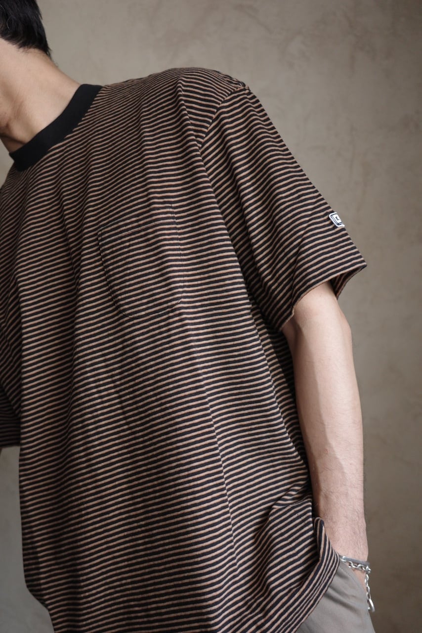 ENDS and MEANS / Horizontal Stripe Pocket Tee | iremono ENDS and MEANS / Horizontal Stripe Pocket Tee | iremono
