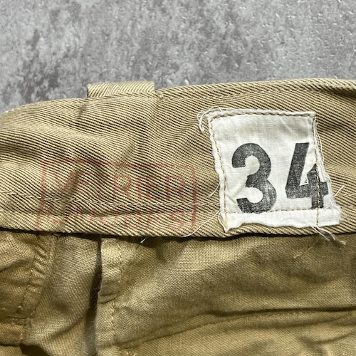 50s フランス軍 実物 M-52 チノパンツ 34 w31 詳細写真2