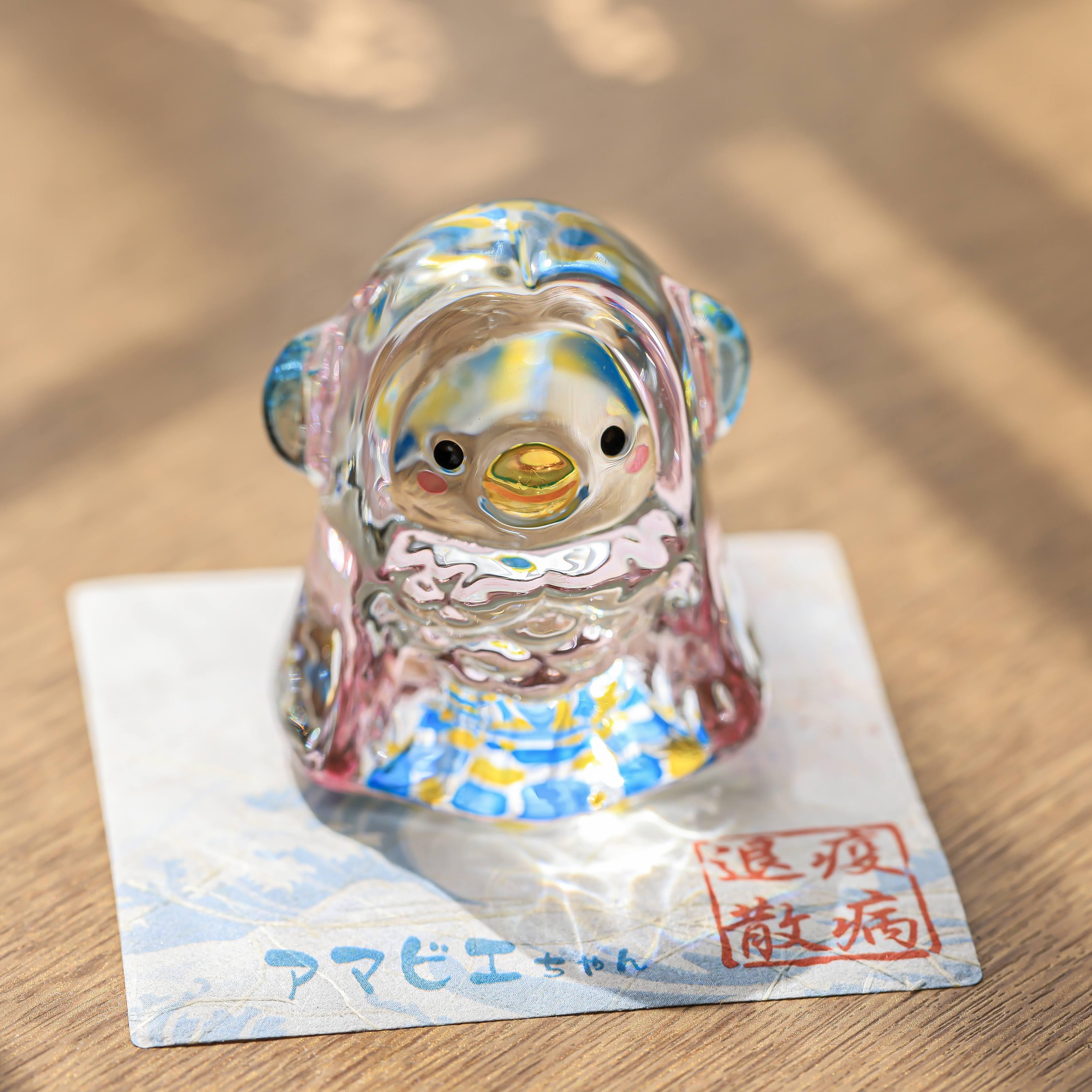 ガラス　アマビエちゃん　YA-1　