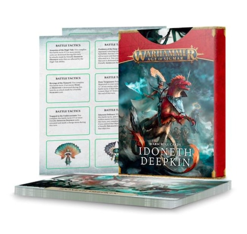 ウォースクロールカード:イドネス・ディープキン 日本語版　WARSCROLL CARDS: IDONETH DEEPKIN