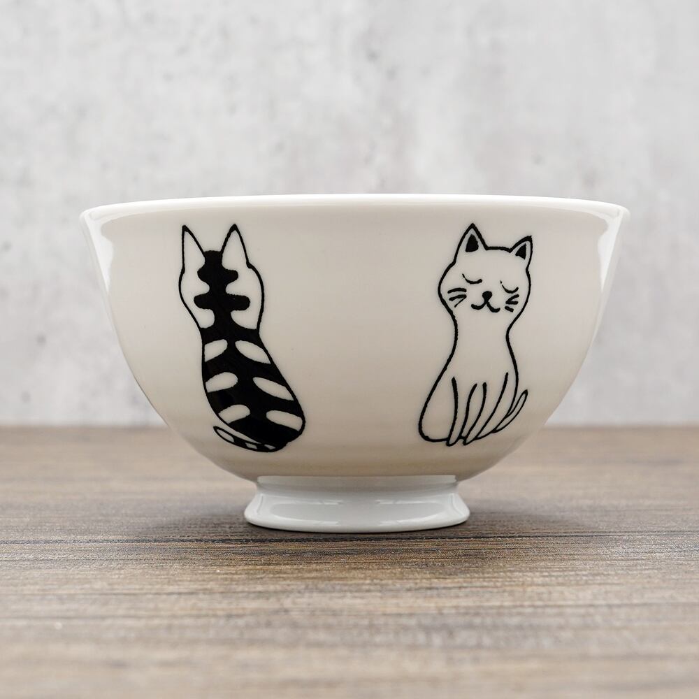 猫飯碗(おすわりネコお茶碗) | マスノヤ衣料品店・マスノヤ猫雑貨店