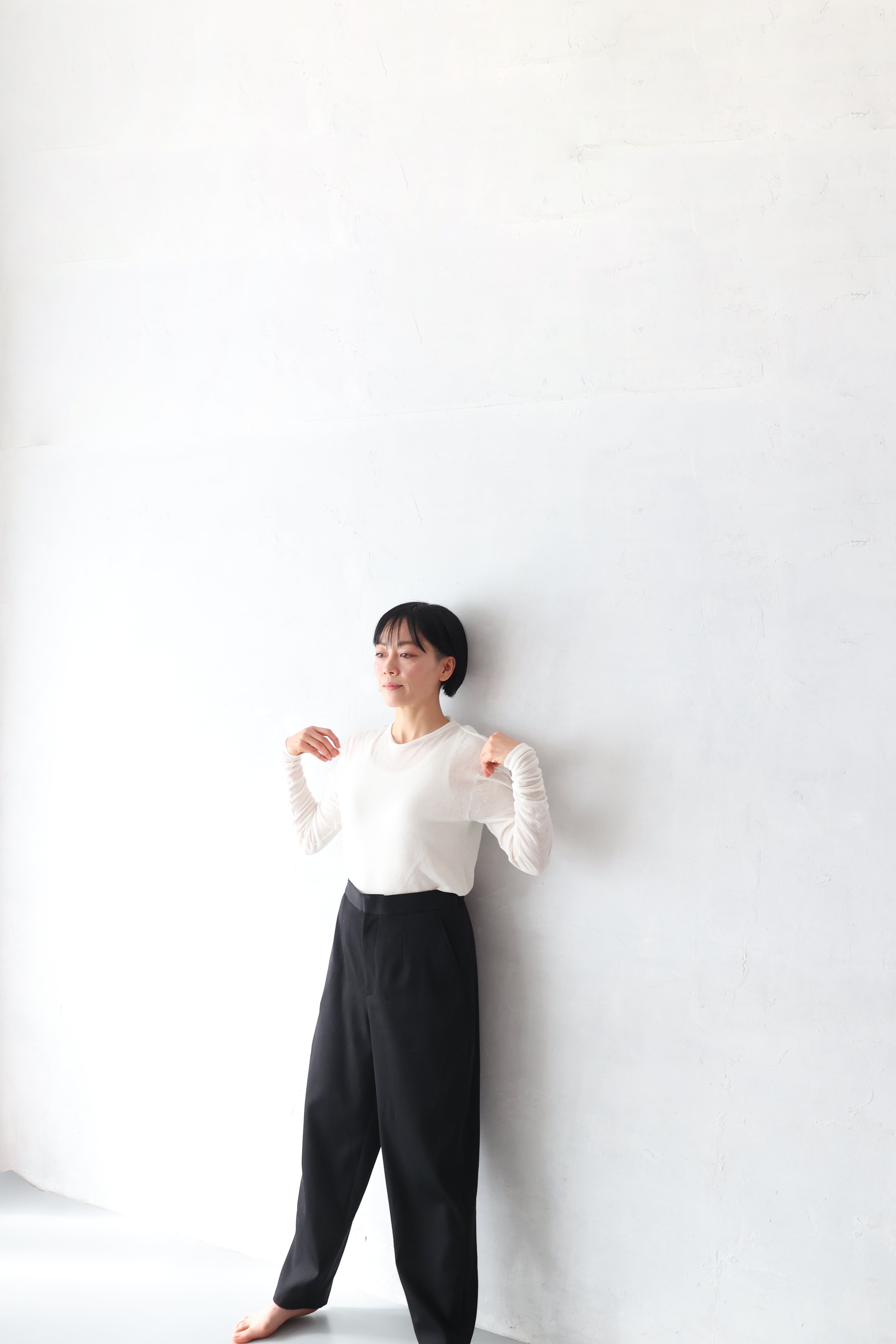 OMOCHI 長袖Tシャツ(White) | HOKOS