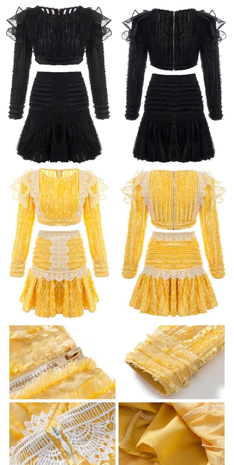 ☆【2カラー】【セットアップ】ミニスカート スーツ ツーピース