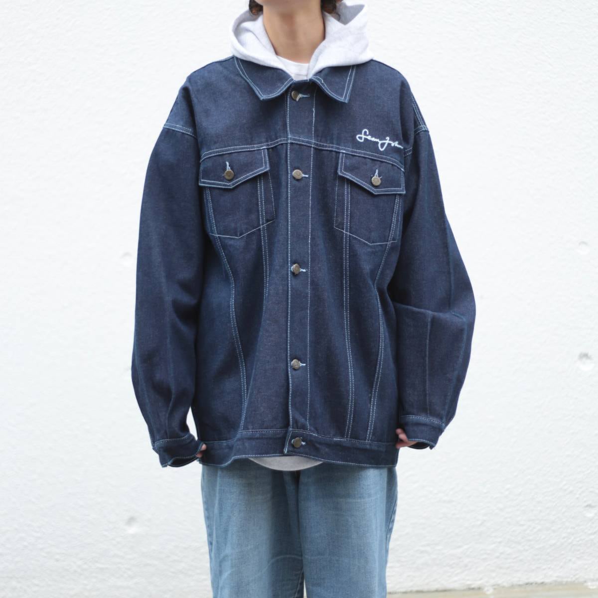Sean John オーバーサイズ グッドステッチ◎ デニムジャケット Sean John オーバーサイズ グッドステッチ◎ デニムジャケット