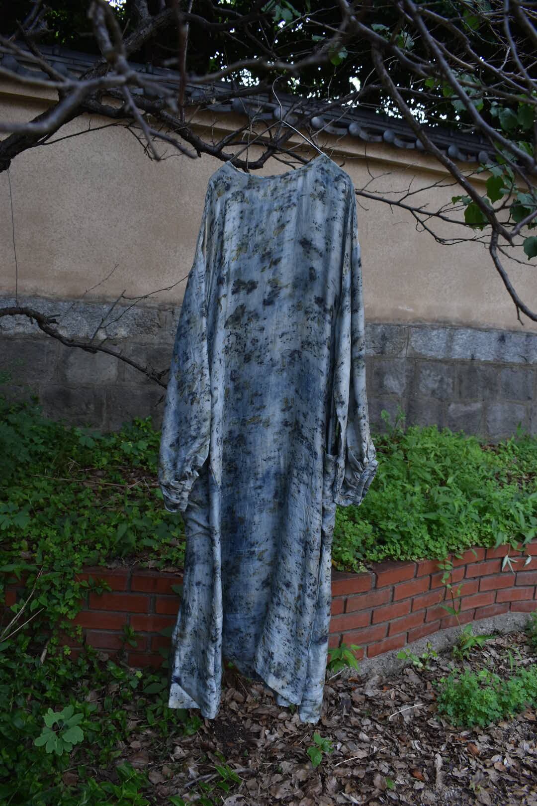 TADO PHOOL SILK DRESS - INDIGO | physis (ピュシス) 