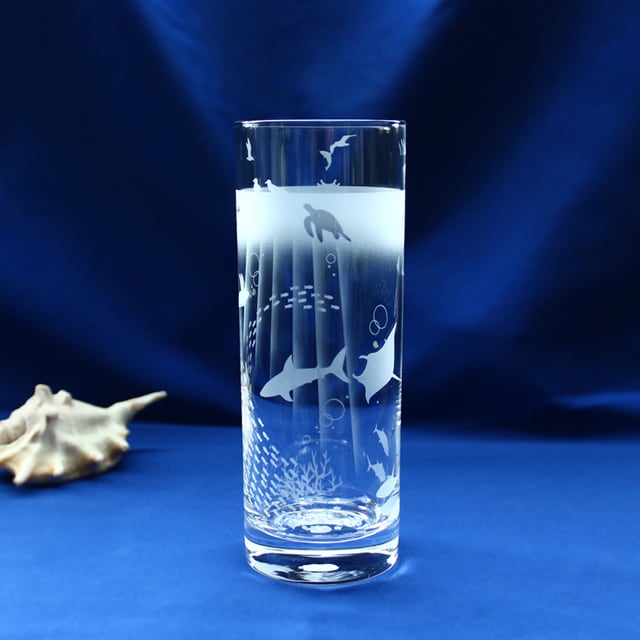 魚モチーフ お魚いっぱい！マリン・アクアリウム のタンブラー 】 名
