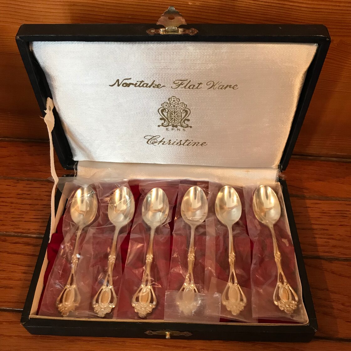 オールドノリタケ シルバーティースプーン Noritake Flat Ware E.P.N.S 