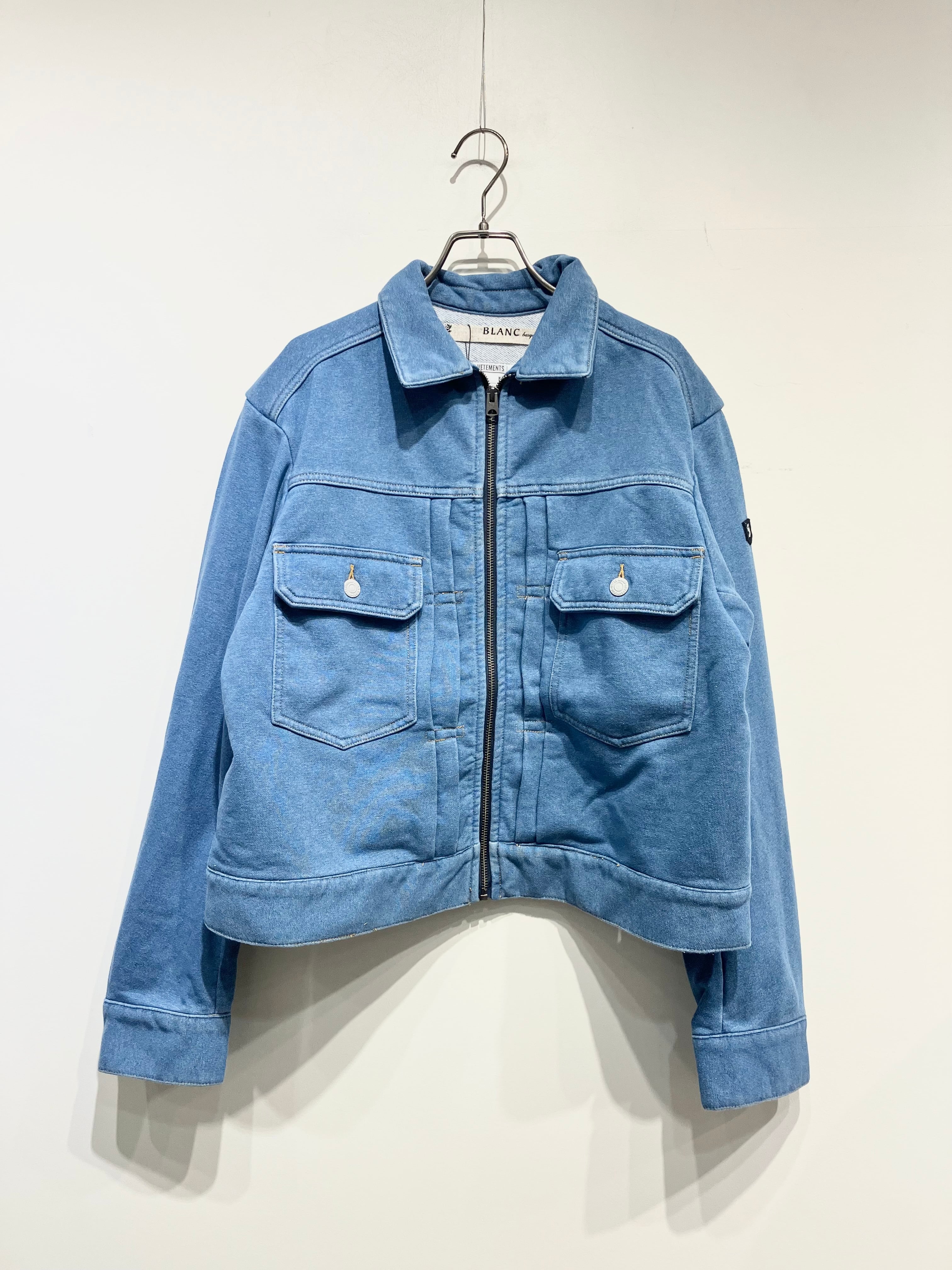 BLANC basque デニムジップブルゾン