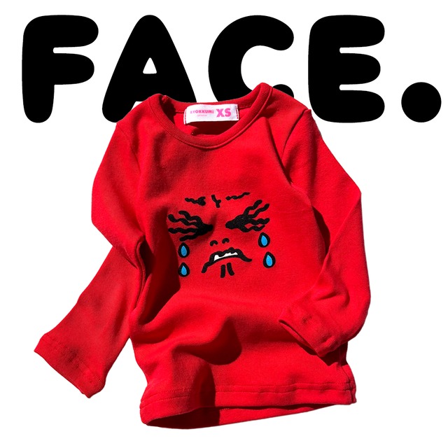 [受注生産] FACE SLIM T - Red