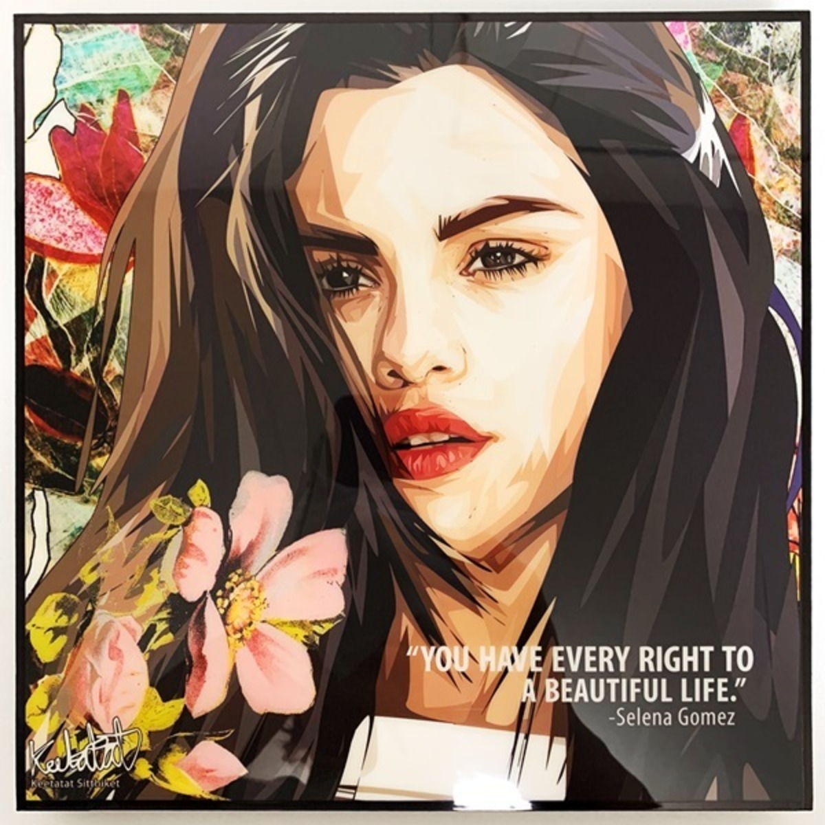SELENA GOMEZ / セレーナ ゴメス「ポップアートパネル Keetatat 