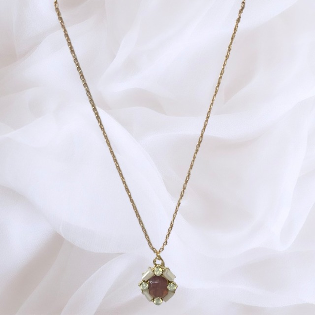 purple bijou necklace