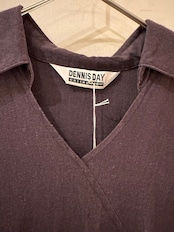 DENNIS DAY collection ブラウンショートスリーブワンピース