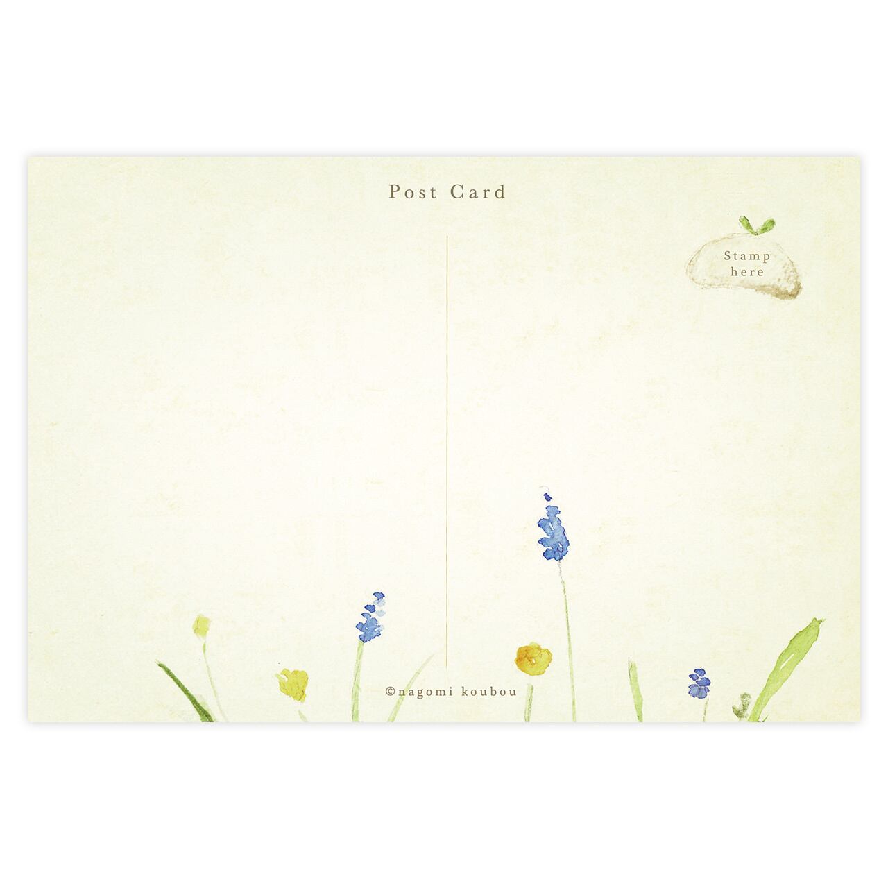 ポストカード『「寄植えのお庭」芽吹ちゃん』〜和み工房 Kumi・K1-5