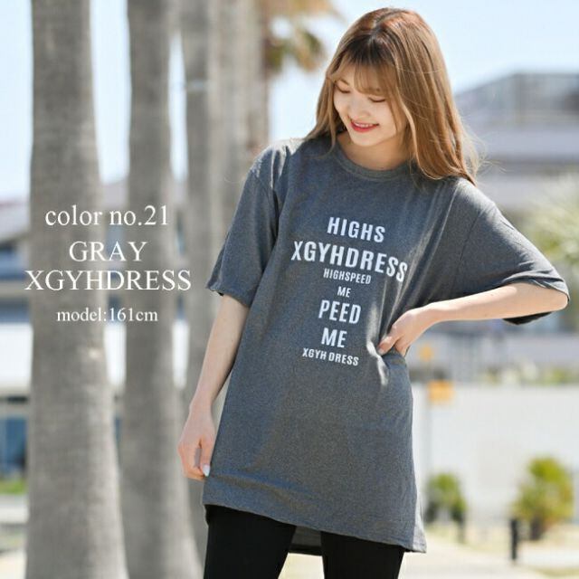 大きめ Tシャツ グレー ビックサイズ レディース ロゴ ゆったり 大きめ Tシャツ グレー ビックサイズ レディース ロゴ ゆったり