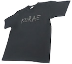 KURAE 6.2oz発砲プリントTシャツ Black