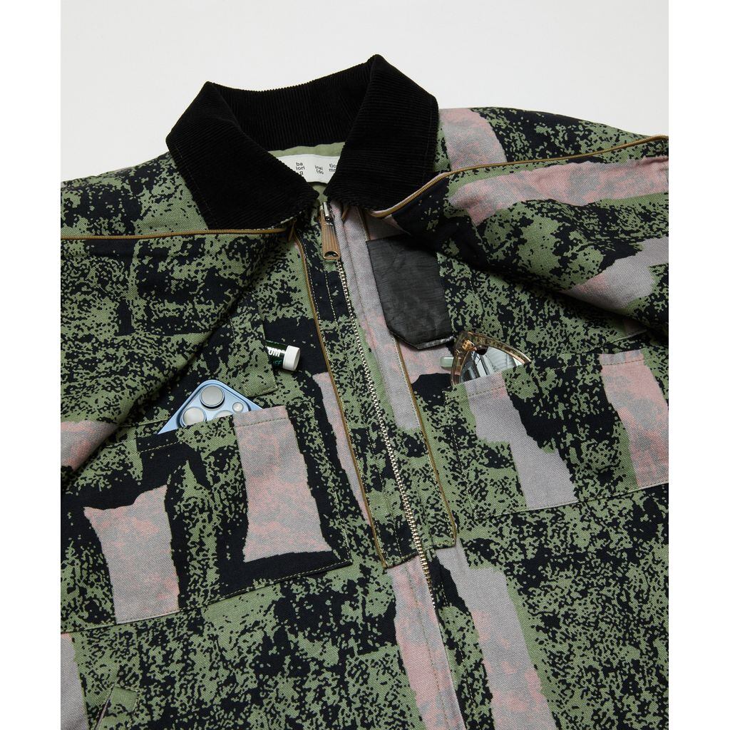 BAL COTTON CANVAS STEALTH POCKET WORK JACKET | MAROON WEBSTORE