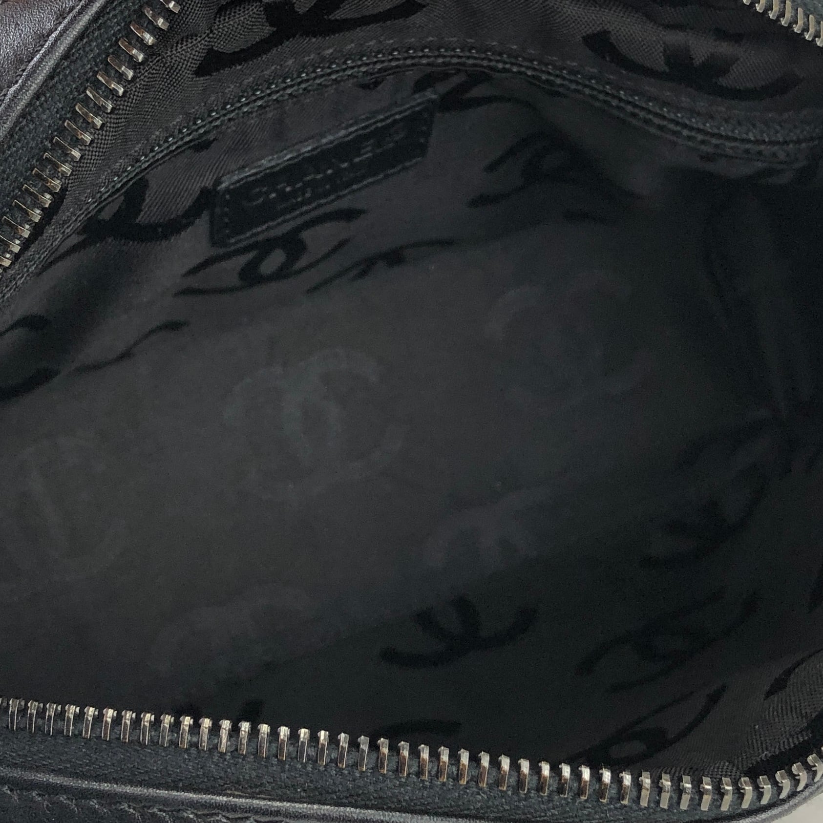 CHANEL シャネル チョコバー ココマーク チェーン レザー×ファブリック