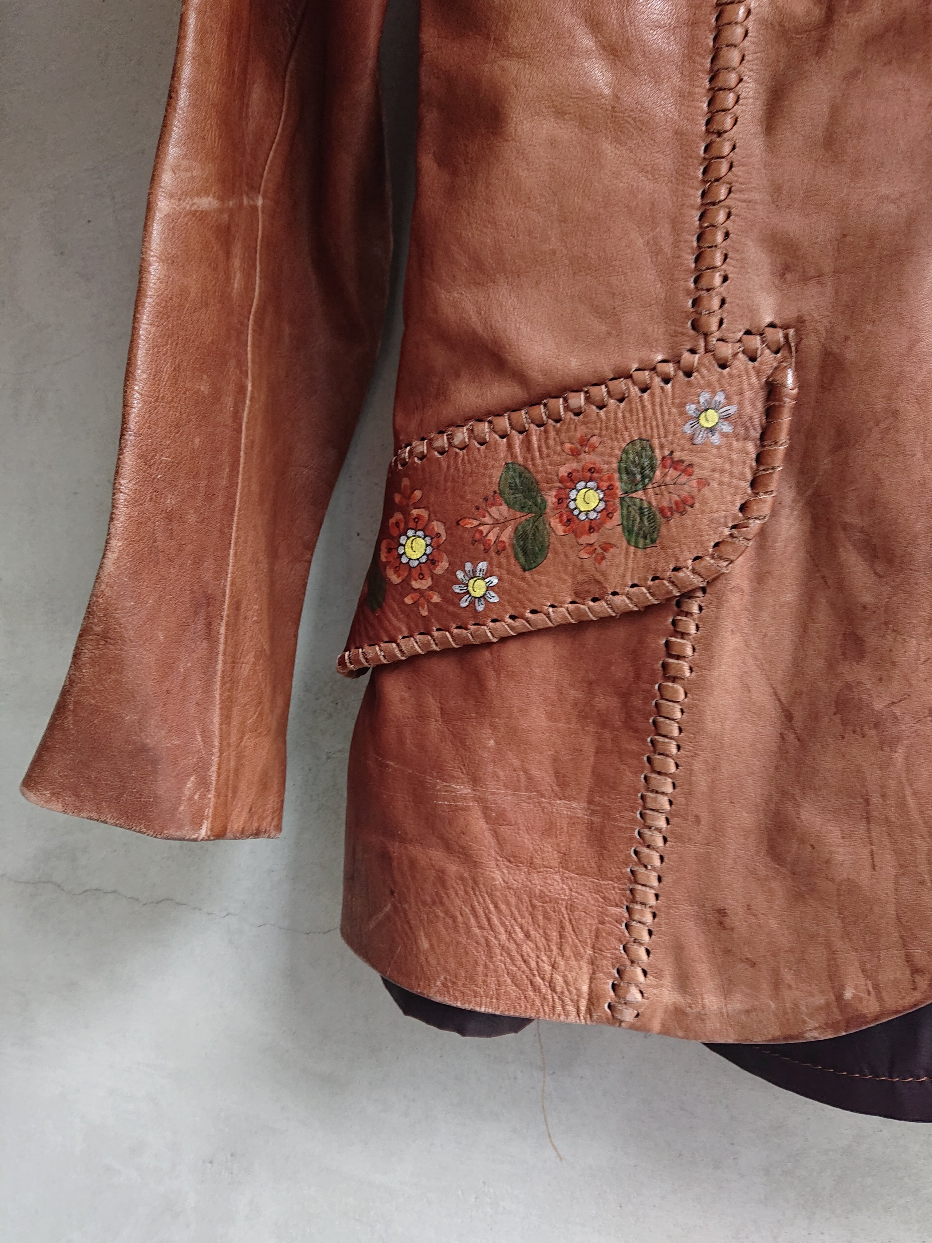 1970s Char LEATHER JACKET Brown Color | BOW & ARROW WEB STORE
