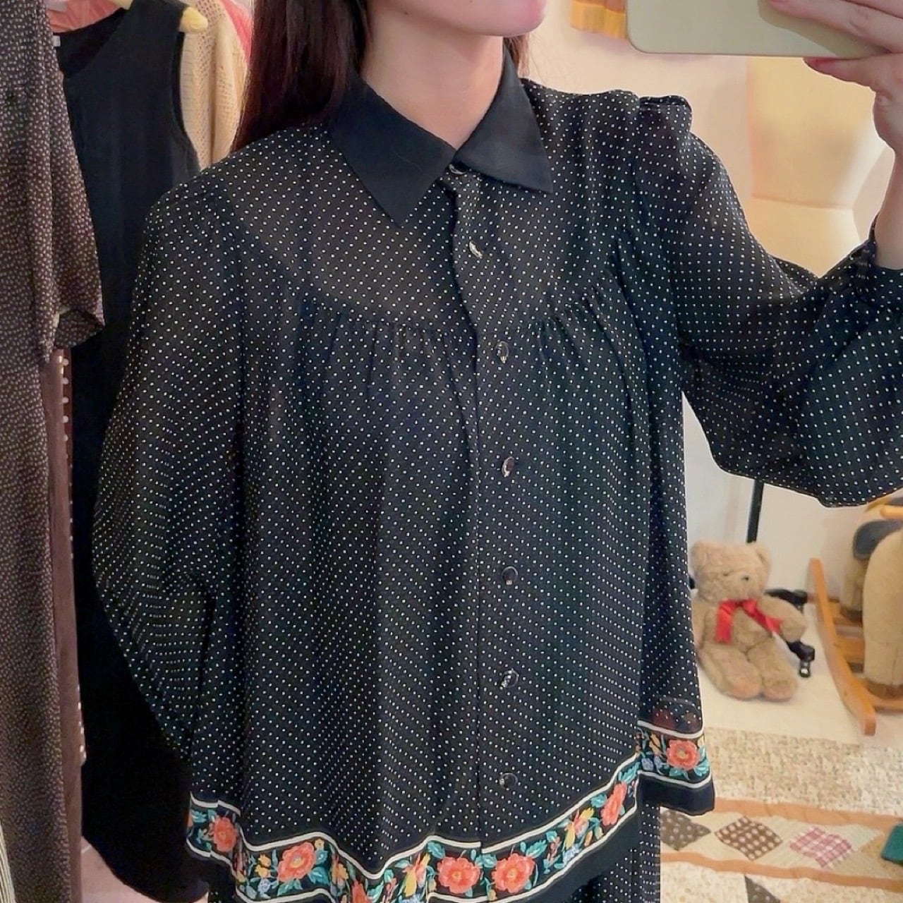 flower line black dot set up