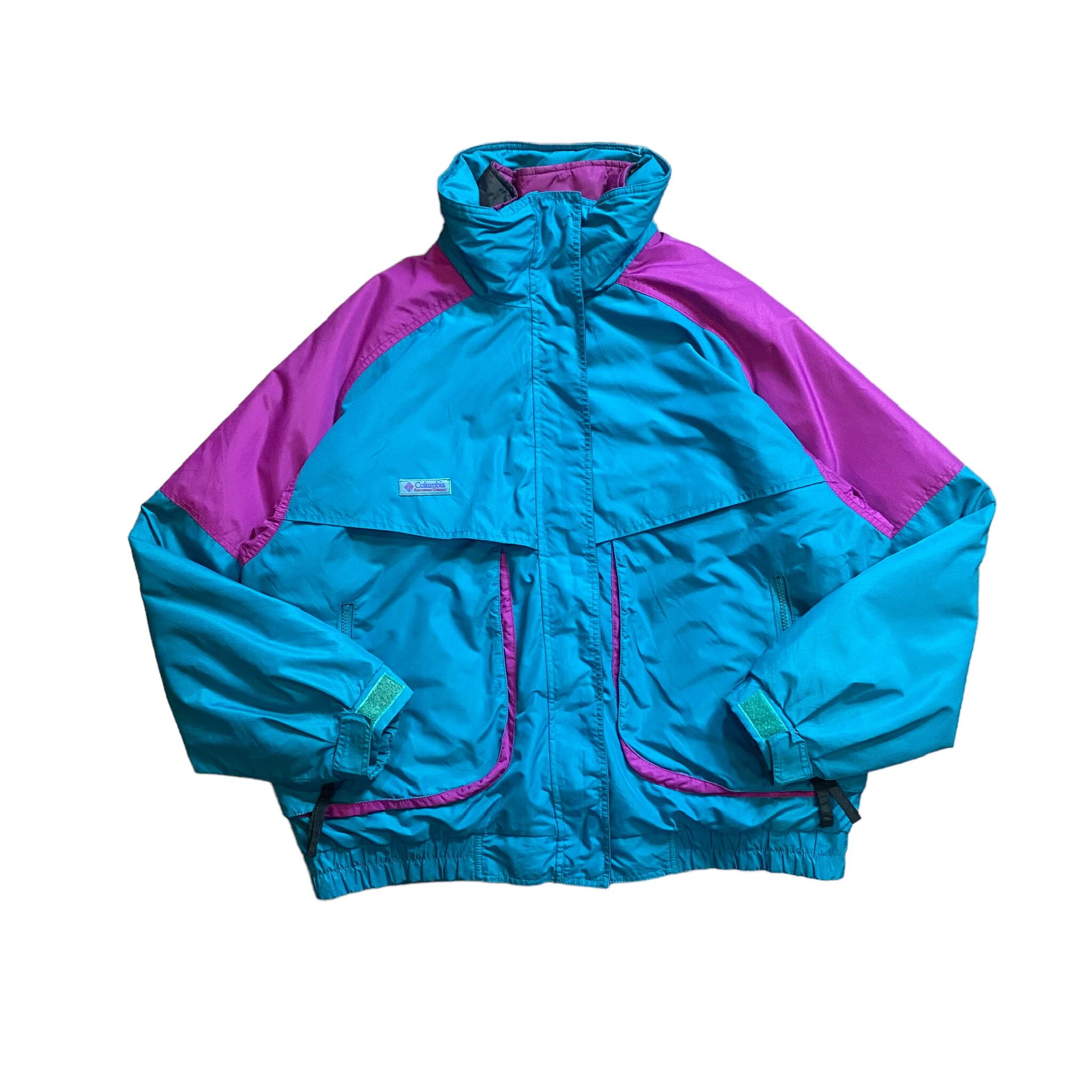 Columbia 90's ナイロンジャケット XL リバーシブル ライナー付