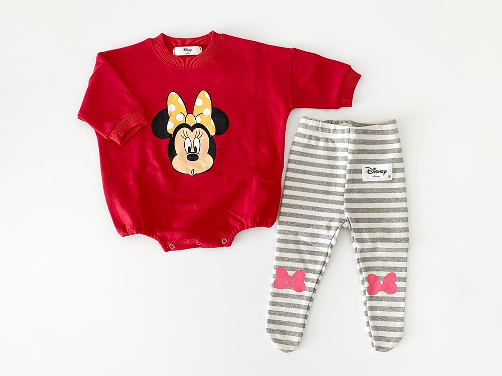 BABY】並行輸入品ベビーミッキーロンパースとレギンス2点セット【yo