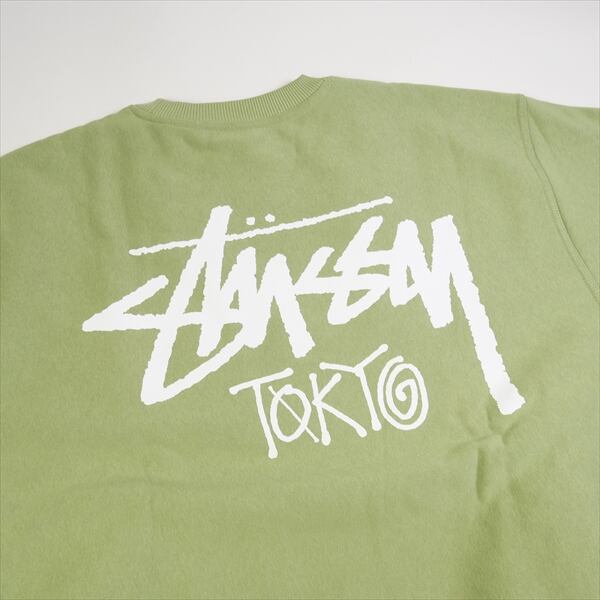 Stussy Sロゴ クルーネックトレーナー オリーブ ファッション