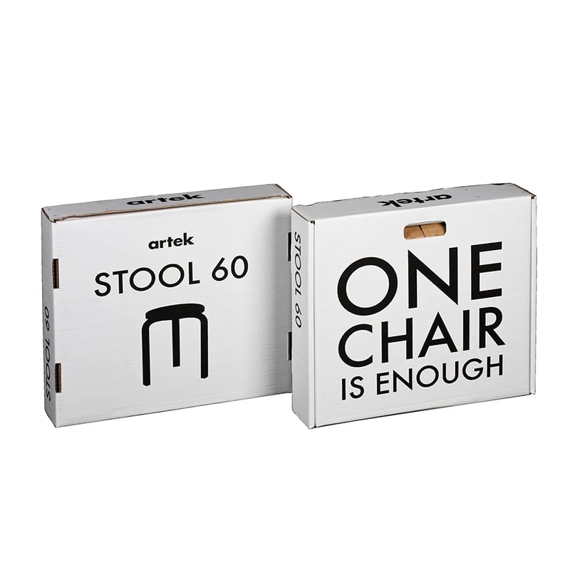 artek アルテック　STOOLE60 スツールE60 ブラックリノリウム スツール 60 オール ブラック ラッカー – Artek Tokyo Store