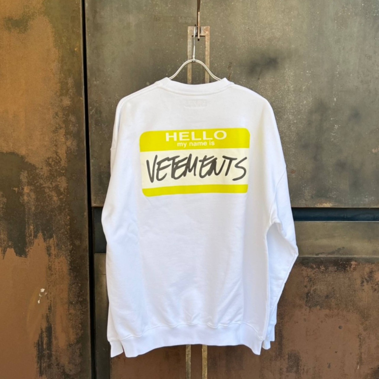 VETEMENTSMY NAME IS VETEMENTS SWEATSHIRTWHITE - 2