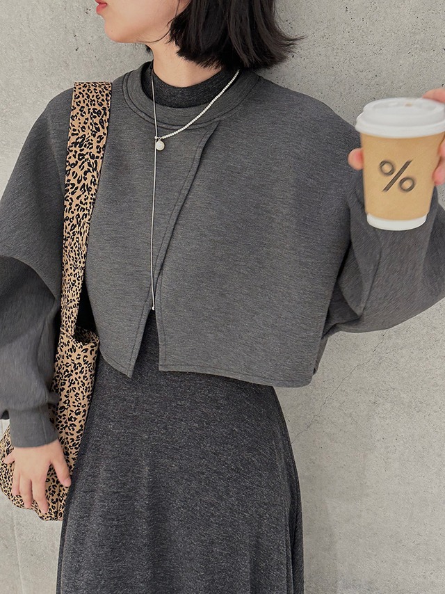 Slit short pullover