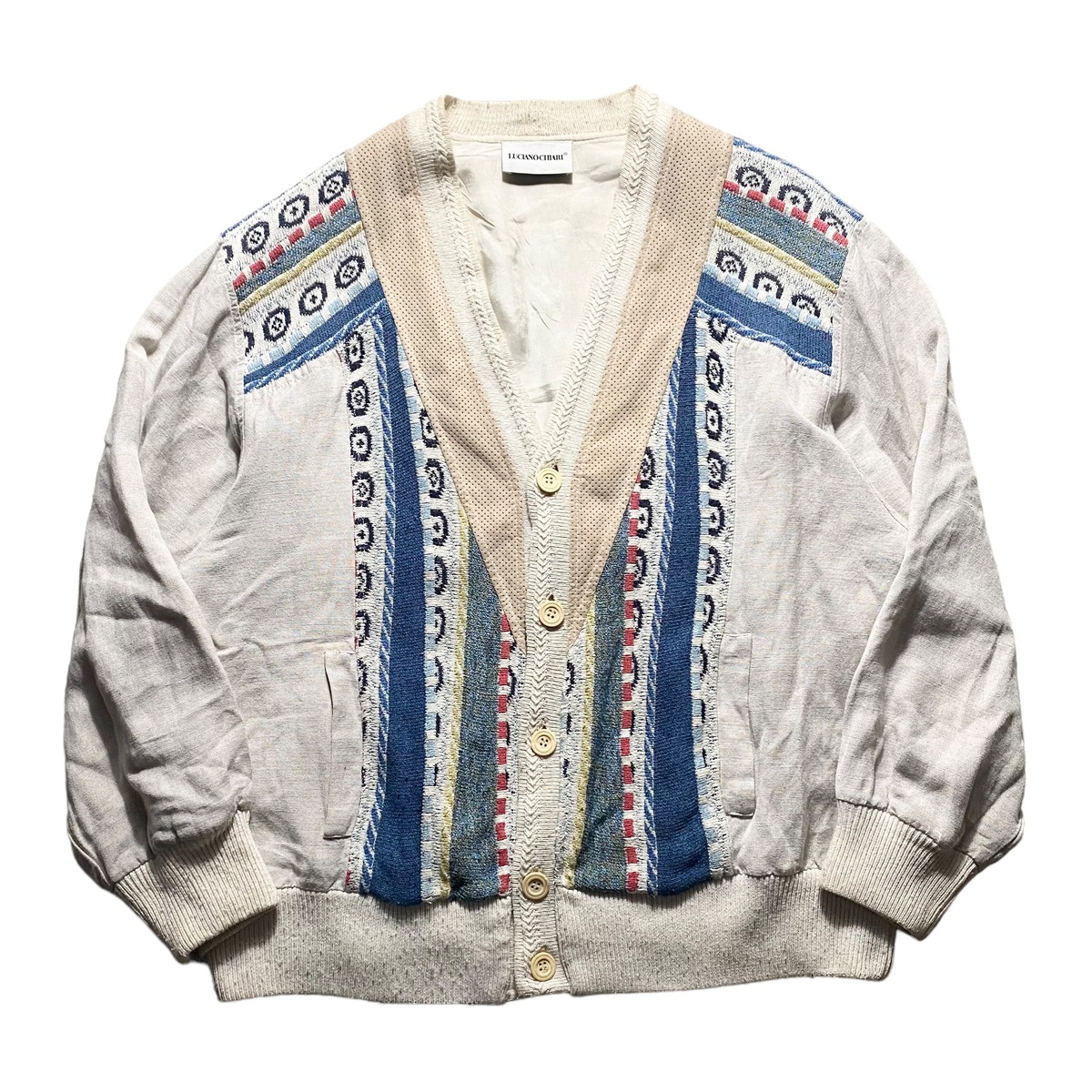vintage LUCIANO CHIARI switching cardigan | NOIR ONLINE