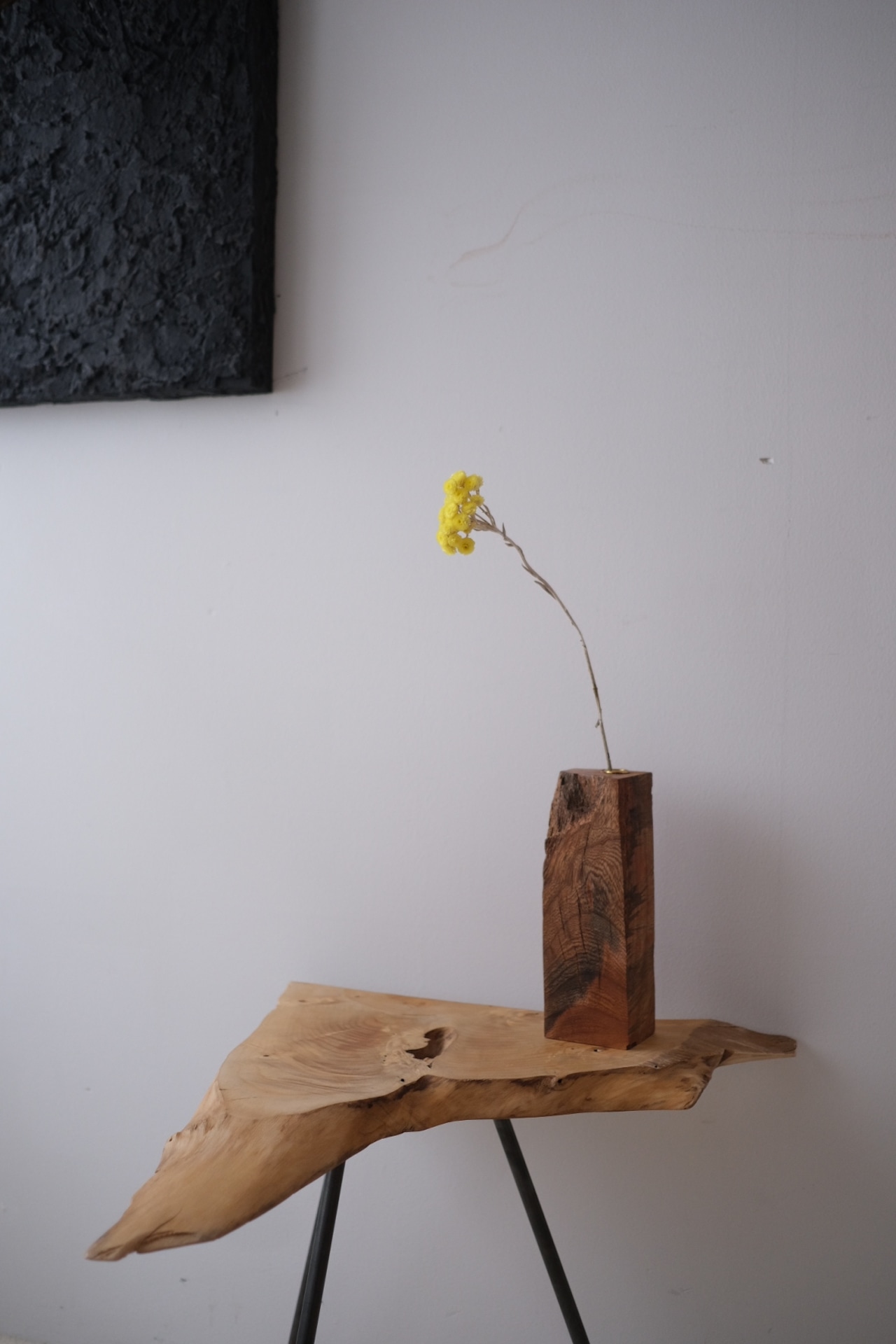 一枚板 Side table "銀杏" #001