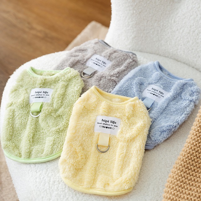 【全4色】フリース素材のモコモコベスト d1629