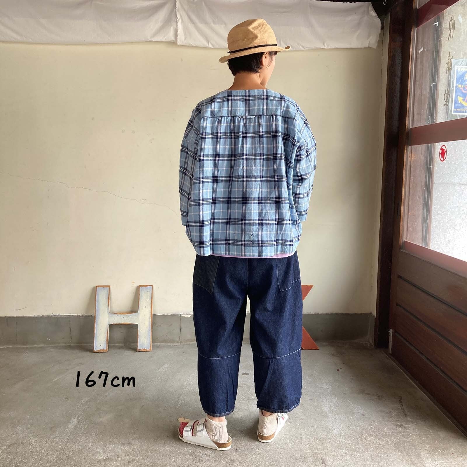 斜めポケットNewころんパンツ Girl's ライトオンスデニム/インディゴ