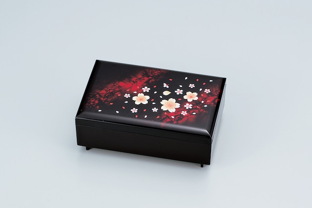 37-2608　 匠宝石箱 オルゴール付 舞扇　Takumi Jewel Box with Music Box, MaiOogi