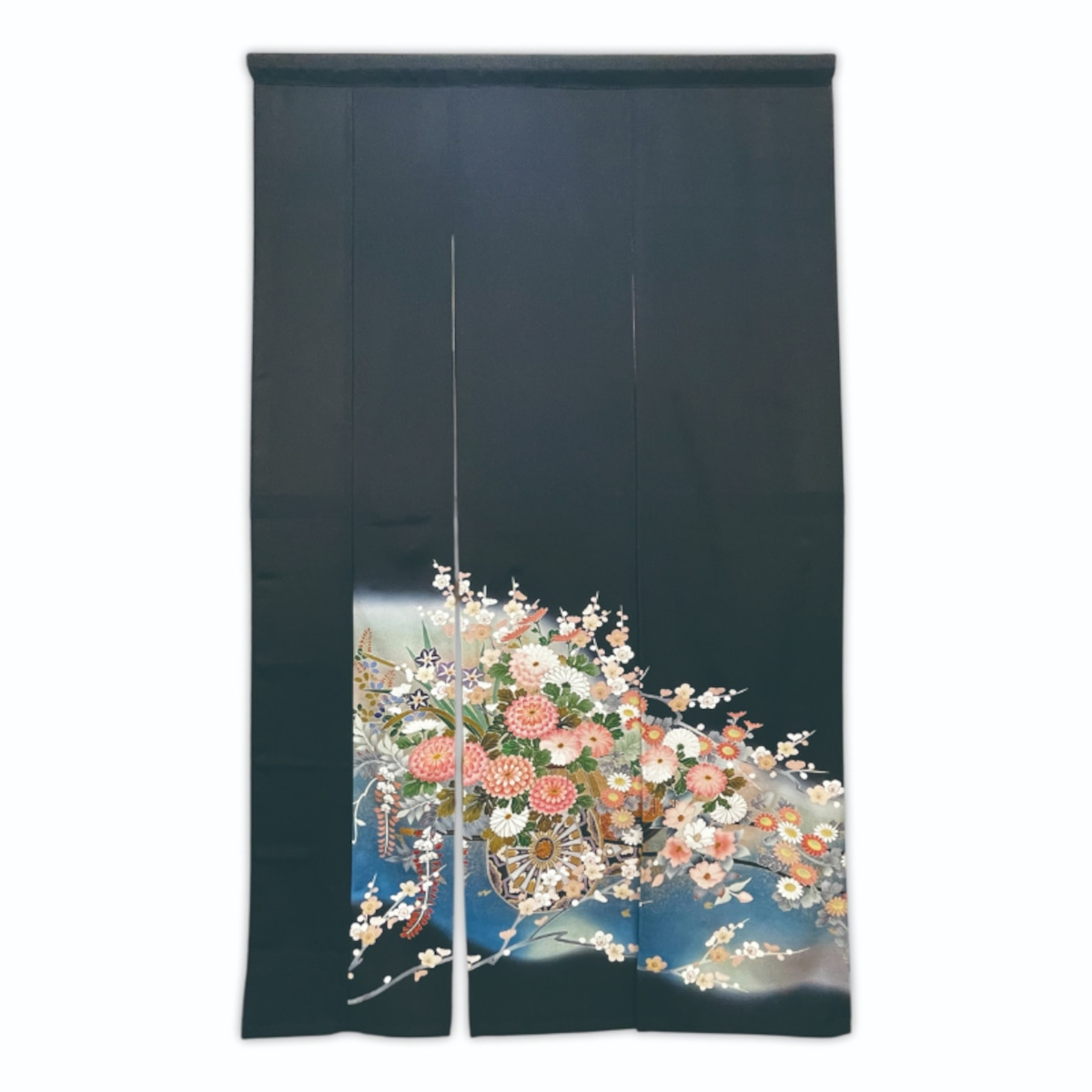 のれん 15-2300 黒留袖 着物リメイク | 5291ban