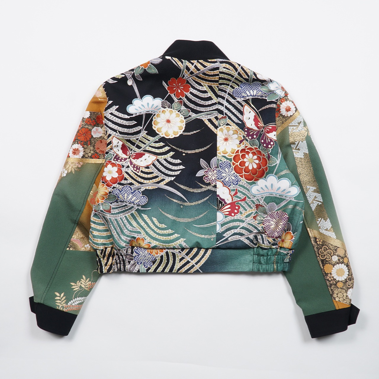 【BJK-L002】再構築リバーシブル着物ボンバー  KIMONO REVERSIBLE BOMBER JACKET