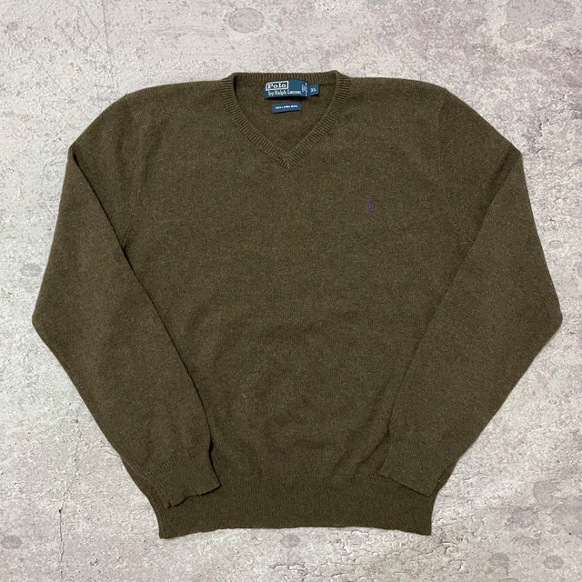 Polo by Ralph Lauren V neck “LAMBSWOOL” sweater | 0 0 2