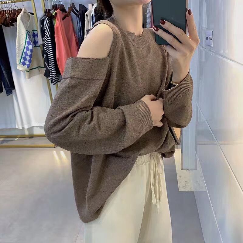 オープンショルダーニット