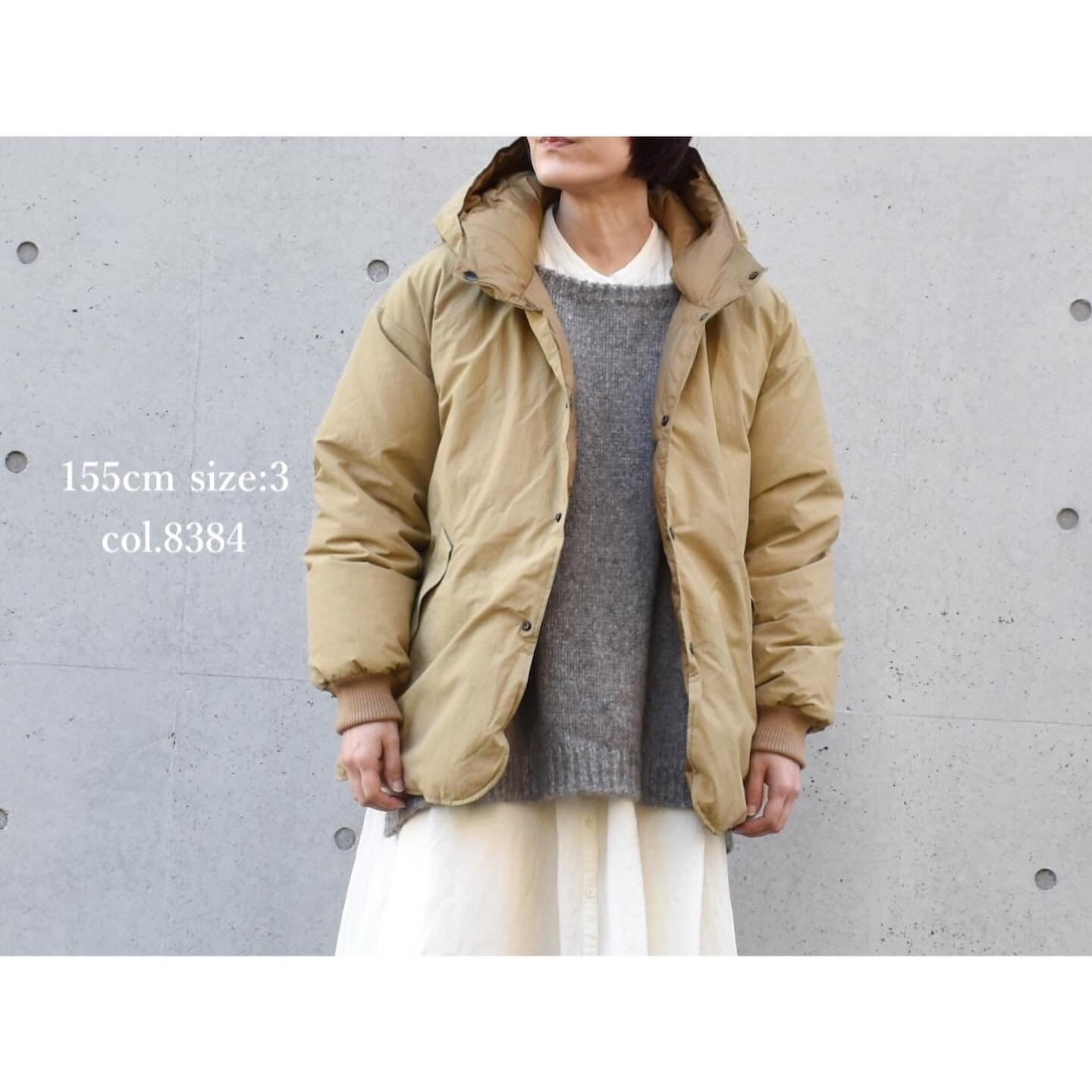 ARMEN(アーメン) Nylon/Cotton Reversible Down Snap Front Hooded