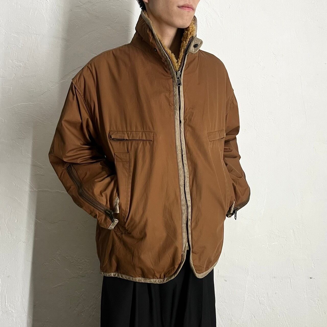 90s C.P.COMPANY Boa Lining Cotton Poplin Blouson 