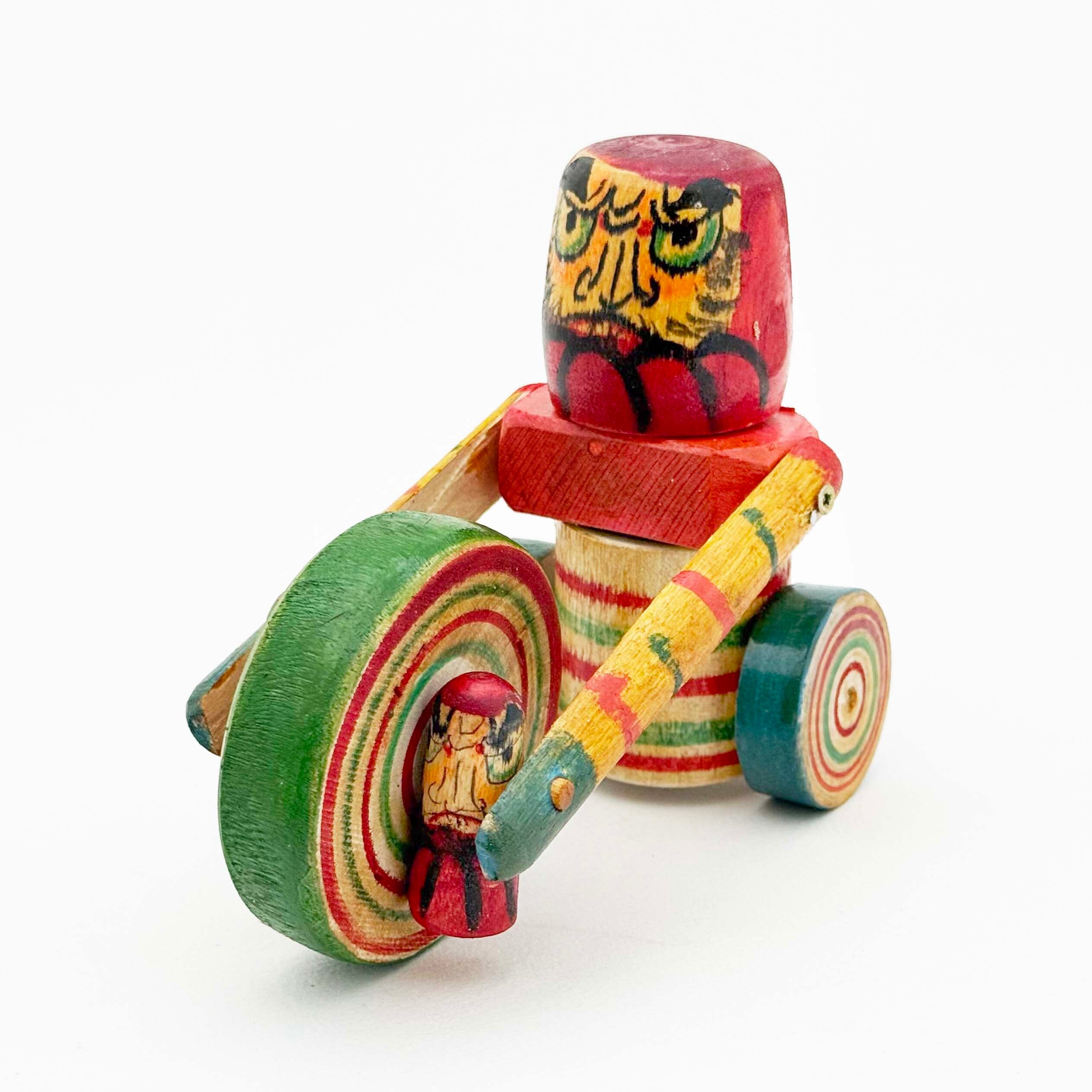 はりまや木地玩具「だるま三輪車」